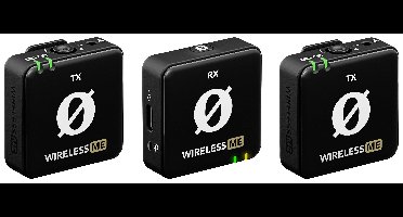 Rode Wireless ME Dual Microfoonset Dasspeld Zendmethode:Radiografisch Incl. kabel, Incl. windkap, Incl. tas, Incl. klem USB-C Radiografisch Zwart
