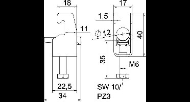 OBO Bettermann 1186702 Beugelklem 1 stuk(s)