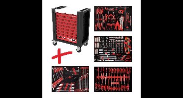 KS Tools 8104241 Werkplaatswagen Kleur (specifiek): Zwart, Rood