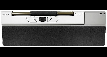 Contour Design RollerMouse Go + RollerMouse Go Dock Set met muis en muismat Bluetooth Zwart, Wit 5 Toetsen 600 dpi, 800 dpi, 1000 dpi, 1200 dpi, 1600 dpi, 2000