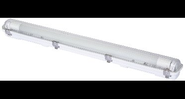 Sygonix LED-kuiplamp voor vochtige ruimte LED-buis T8 18 W Neutraalwit Grijs (mat)