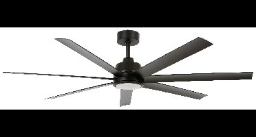 Lucci AIR Atlanta Plafondventilator 52 W (Ø x h) 142 cm x 35 cm Zwart Met afstandsbediening