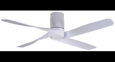 Lucci AIR Riviera Plafondventilator 35 W (Ø x h) 132 cm x 28 cm Wit Met afstandsbediening