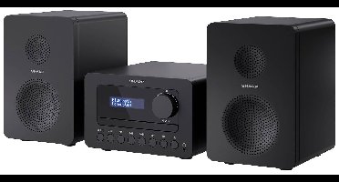 Sharp XL-B520D Stereoset AUX, Bluetooth, DAB+, USB Incl. afstandsbediening 40 W Zwart