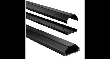 Hama 00220987 Kabelgoot Aluminium Zwart star (l x b x h) 1.1 m x 50 mm x 26 mm 1 stuk(s)