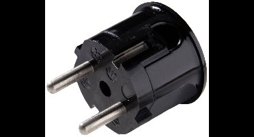 Martin Kaiser 517/sw Haakse stekker met randaarde Polyamide 6 250 V Zwart IP20