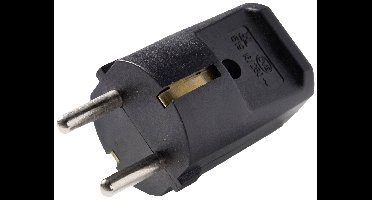 Martin Kaiser 519oT/sw Stekker met randaarde Polyamide 6 250 V Zwart IP20