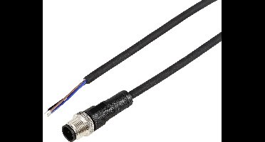 TRU COMPONENTS TC-12833220 Sensor/actuator aansluitkabel M12 Aantal polen (sensoren): 3 Stekker, recht 5 m 1 stuk(s)