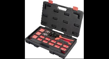 TOOLCRAFT TO-9660081 Krimptangset Incl. krimp-assortiment met koffer