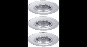 Paulmann 92113 Inbouwlamp Set van 3 stuks GU10 Chroom (mat)