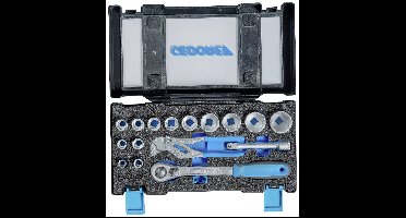 Gedore 19 DMU 183 Dopsleutelset 1/2 (12.5 mm) 16-delig