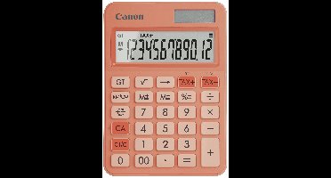 Canon LS-125KB-OR Zakrekenmachine Oranje Aantal displayposities: 12 werkt op batterijen, werkt op zonne-energie (b x h x d) 106 x 25 x 147 mm