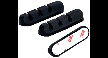 TRU COMPONENTS T24CA080 Kabelhouder Zelfklevend TC-12888592 Bundel-Ø (bereik) 6 mm (max) Zwart 3 stuk(s)