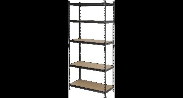 TOOLCRAFT TO-9919458 Stellingkast (extra stevig) 120 kg (b x h x d) 800 x 1800 x 400 mm Metaal, Hardboard Antraciet/zwart