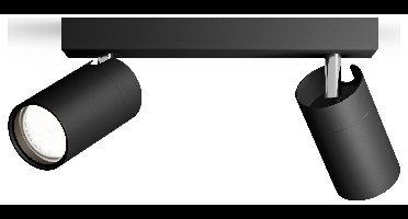 Philips Idris 8720169298996 Plafondspot GU10 Zwart