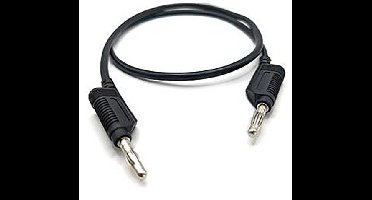 Mueller Electric 22.170-.50M-0 Meetsnoer Bananenstekker 4 mm Bananenstekker 4 mm 0.5 m Zwart 1 stuk(s)