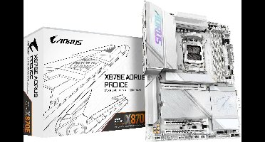 Gigabyte X870E AORUS PRO ICE AM5 ATX MB Moederbord Socket AMD AM5 Vormfactor ATX Moederbord chipset AMD® X870