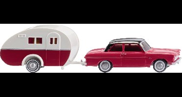 Wiking 020203 H0 Auto Ford Taunus 12M met caravan