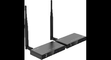 Digitus DS-55346 HDMI-extender 100 m 5 GHz 1920 x 1080 Pixel Geïntegreerde LED-weergave, Met loop-functie, Veilige draadloze overdracht