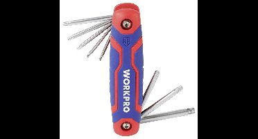WorkPro TX Haakse schroevendraaierset T 9, T 10, T 15, T 20, T 25, T 27, T 30, T 40