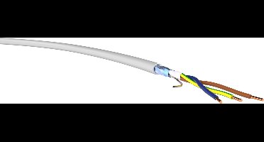 VER (N)YMStJ3x 2,5/1,5Eca R100 Krachtoverbrenging (N)YMStJ 3 x 2.50 mm² Grijs 100 m