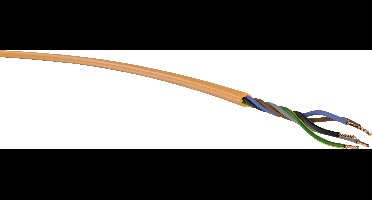 VER H07BQ-F 5G 1,5 Ri.100 Krachtoverbrenging H07BQ-F 5 G 1.50 mm² Oranje 100 m