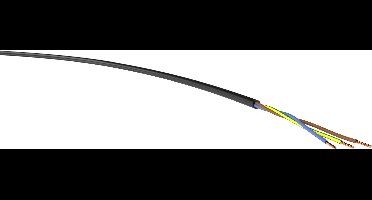 VER H05VV-F 3G1,5 sw Eca Ri100 Krachtoverbrenging H05VV-F 3 G 1.50 mm² Zwart 100 m