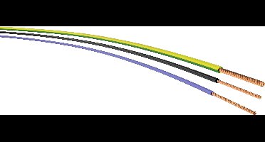 VER H07Z-K 10 hbl Eca R.100 Leidingdraad H07Z-K 1 x 10 mm² Lichtblauw 100 m