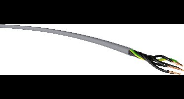 VER H05VV5-F 7G 1,5 Ri.100 Krachtoverbrenging H05VV5-F 7 G 1.50 mm² Grijs 100 m