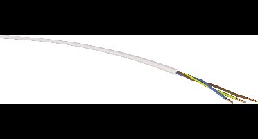 VER H05VV-F 3G0,75ws Eca Ri100 Krachtoverbrenging H05VV-F 3 G 0.75 mm² Wit 100 m