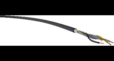 VER H07RN-F 5G 1,5 Ri. 50 Krachtoverbrenging H07RN-F 5 G 1.50 mm² Zwart 50 m