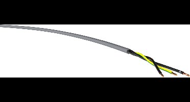 VER H05VV5-F 3G 2,5 Ri.100 Krachtoverbrenging H05VV5-F 3 G 2.50 mm² Grijs 100 m