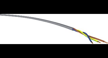 VER YSLY-JB 3x 1 Ri.100 Krachtoverbrenging YSLY-JB 3 x 1 mm² Grijs 100 m