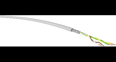 VER LIYCY-OB 2x2x0,5 Ri.100 Datakabel LIYCY-OB 2 x 2 x 0.5 mm² Grijs 100 m