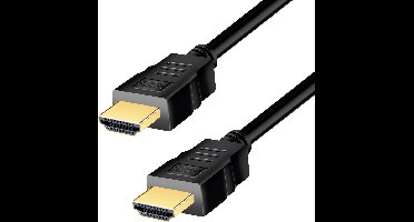 LogiLink HDMI AV Aansluitkabel [1x HDMI-stekker - 1x HDMI-stekker] 2 m Zwart