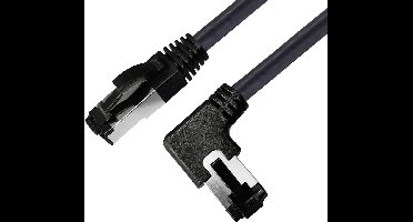 BKL Electronic 144034 RJ45 Netwerkkabel, patchkabel CAT 8.1 S/FTP 0.5 m Zwart Halogeenvrij 1 stuk(s)