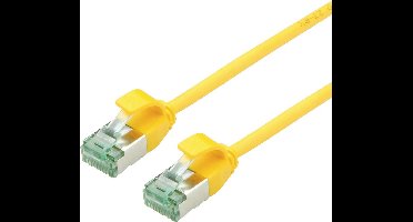 ROLINE RM U/FTP DataCentre patchkabel Cat.6A (Klasse EA), extra dun, geel, 0,5 m