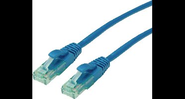 ROLINE RM Patchkabel Cat.6A UTP, blauw, 0,3 m