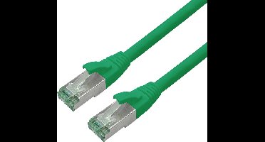 ROLINE RM Patchkabel Cat.6A S/FTP (PiMF), groen, 1 m