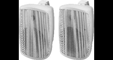 Monacor WALL-05SET/WS On-Wall speaker Wit 50 W 80 Hz - 20000 Hz 1 paar