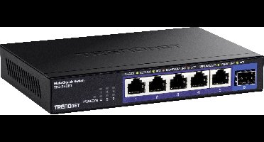 TRENDnet TEG-S5061 6-poorts switch, 2,5G unmanaged switch met 10G SFP+-poort