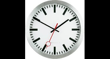 EUROTIME 59002-07 Wandklok Zendergestuurd 30 cm Zilver
