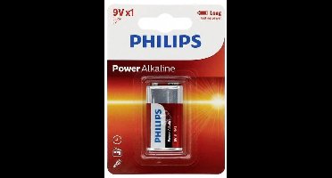 Philips Power 6LR61 9V batterij (blok) Alkaline 9 V 1 stuk(s)