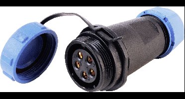 Deko Light 940056 Ronde connector Koppeling, recht Totaal aantal polen: 5 1 stuk(s)