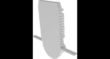 Deko Light 979700 Endkappe R-ET-03-10 Set 2 Stk, Weiß Kunststof (l x b) 37.5 mm x 25.5 mm 1 stuk(s)