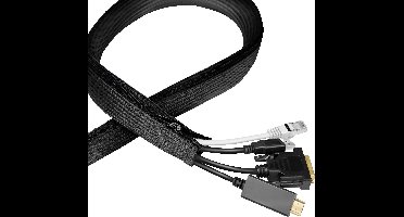 LogiLink KAB0083 KAB0083 Kabelslang 35 mm (max) Zwart 5 m