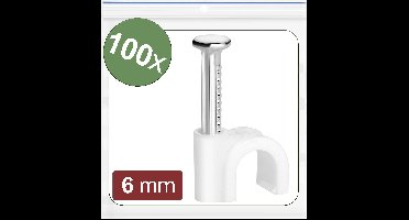 Quadrios 24CA419 Spijkerclip 24CA419 Bundel-Ø (bereik) 3 tot 6 mm Wit 100 stuk(s)