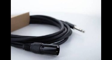 Cordial EM 1 MV XLR Verbindingskabel [1x XLR-stekker 3-polig - 1x Jackplug male 6,3 mm (stereo)] 1 m Zwart