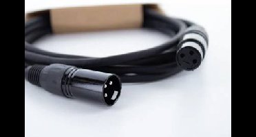 Cordial ED 1 FM XLR Verbindingskabel [1x XLR-bus 3-polig - 1x XLR-stekker 3-polig] 1 m Zwart