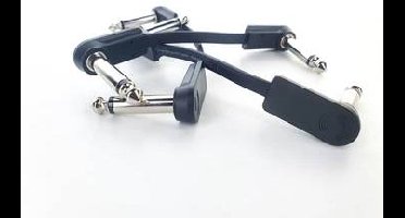 Cordial 14789 Jackplug Audio Aansluitkabel [1x Jackplug male 6,3 mm (mono) - 1x Jackplug male 6,3 mm (mono)] 0.15 m Zwart PVC-mantel